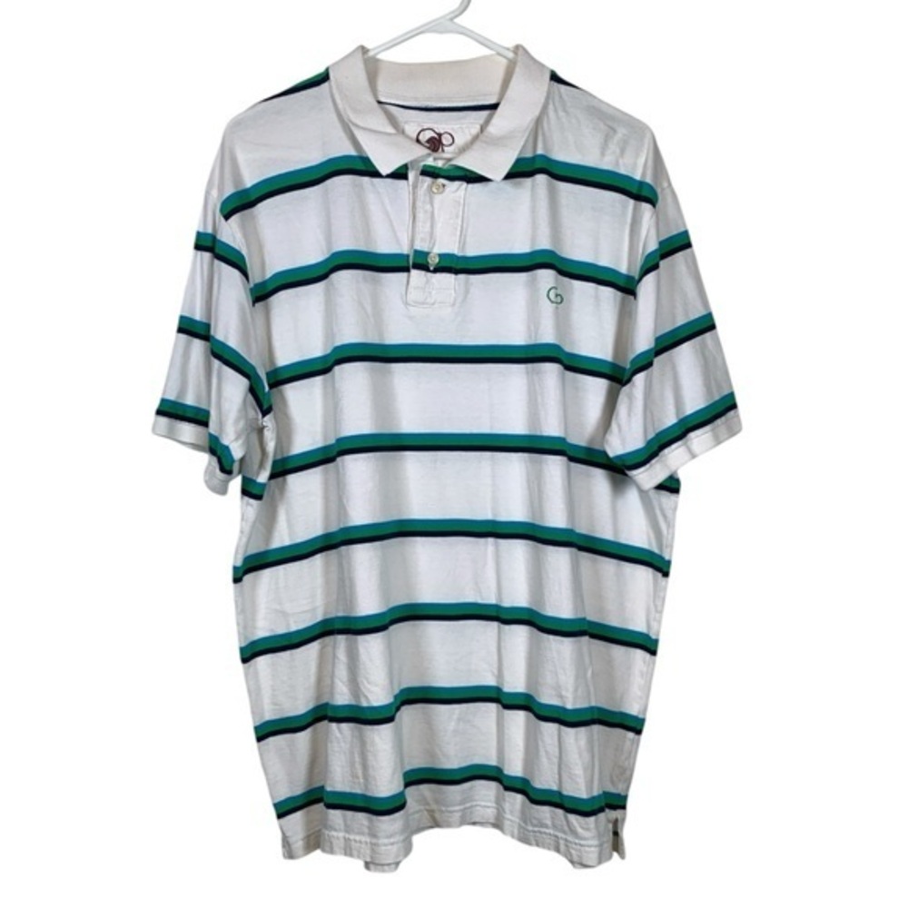 OP Ocean Pacific White Polo Shirt Size XL EUC #VEG-0032